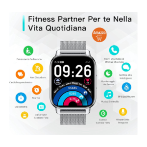 Smartwatch Popglory Unisex – Design Elegante & Funzioni Avanzate